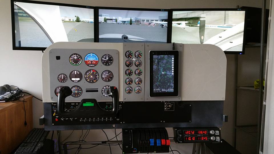 My Beechcraft Baron 58 cockpit (WIP)